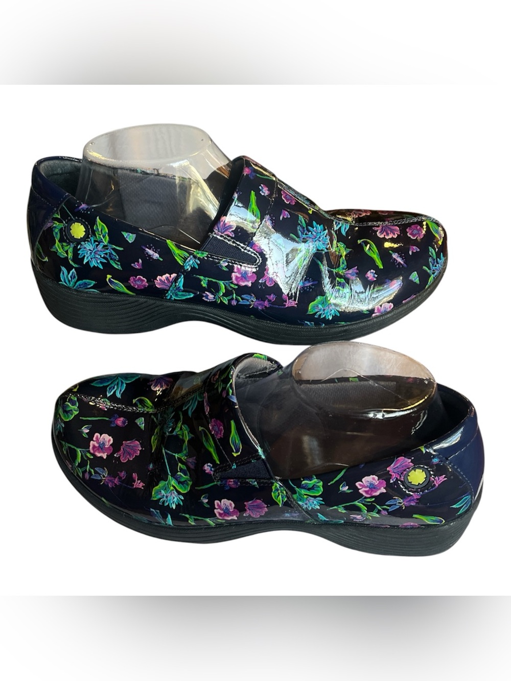 Dansko Work Wonders Womens 33 (US 8) Slip-On Clogs Floral Slip Resistant NICE - Picture 1 of 7